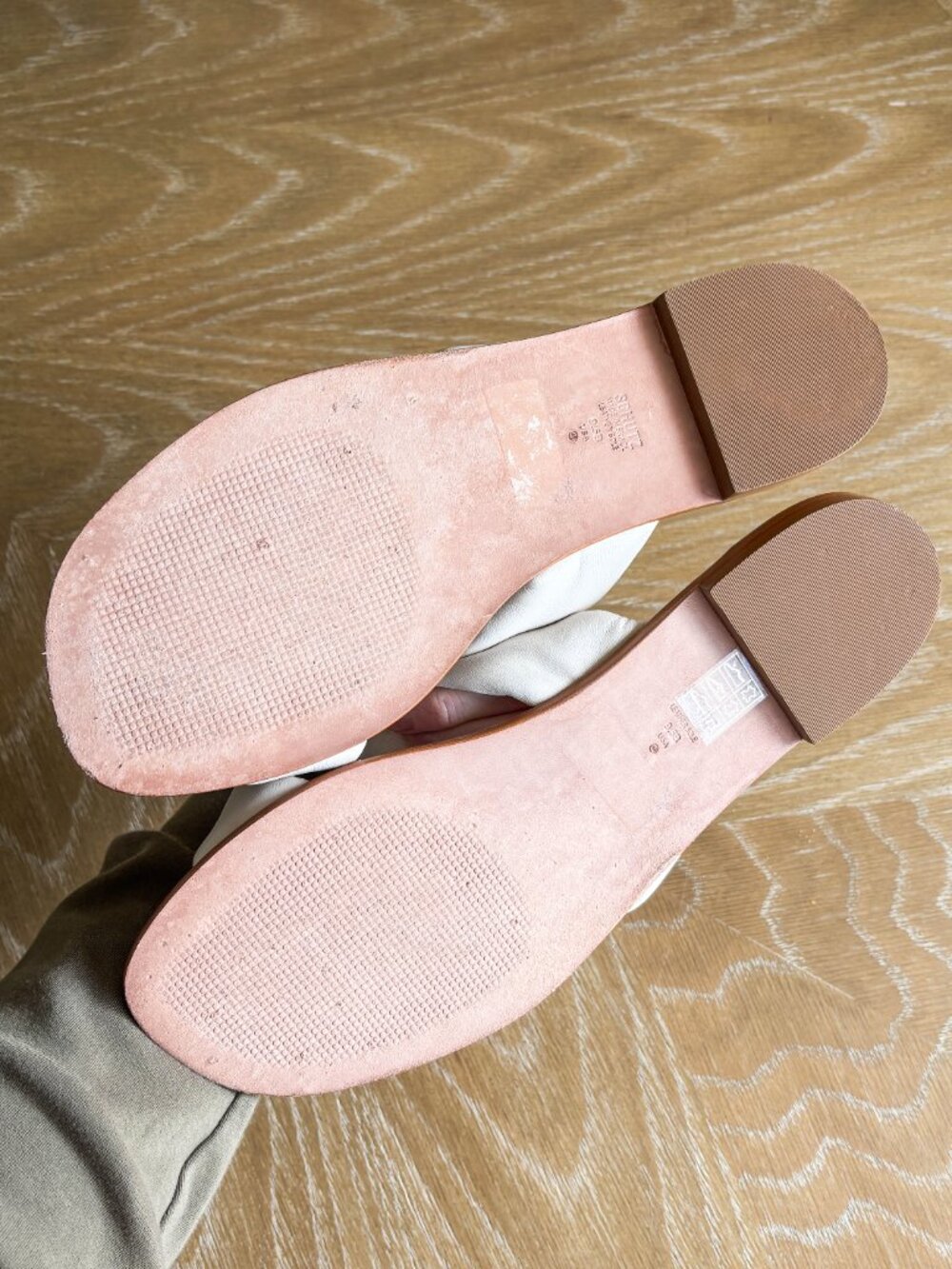 Schutz Women's Fairy Slip On Sandals in Pearl - Picture 3 of 5